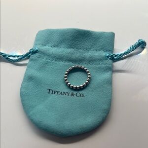 Tiffany & Co. Silver Beaded Ring